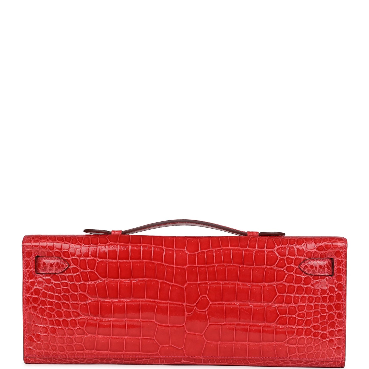 Hermes Kelly Cut Bougainvillea Shiny Porosus Crocodile Gold Hardware