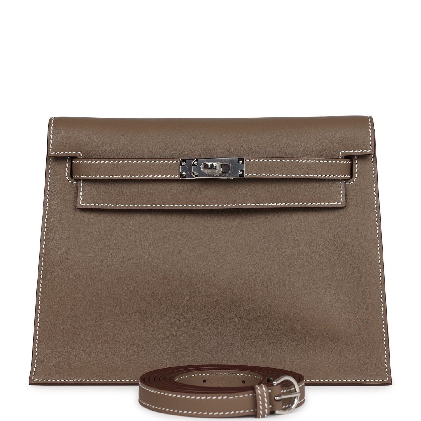 Hermes Kelly Danse Etoupe Swift Palladium Hardware