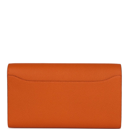 Hermes Constance Wallet To Go Orange Epsom Gold Hardware