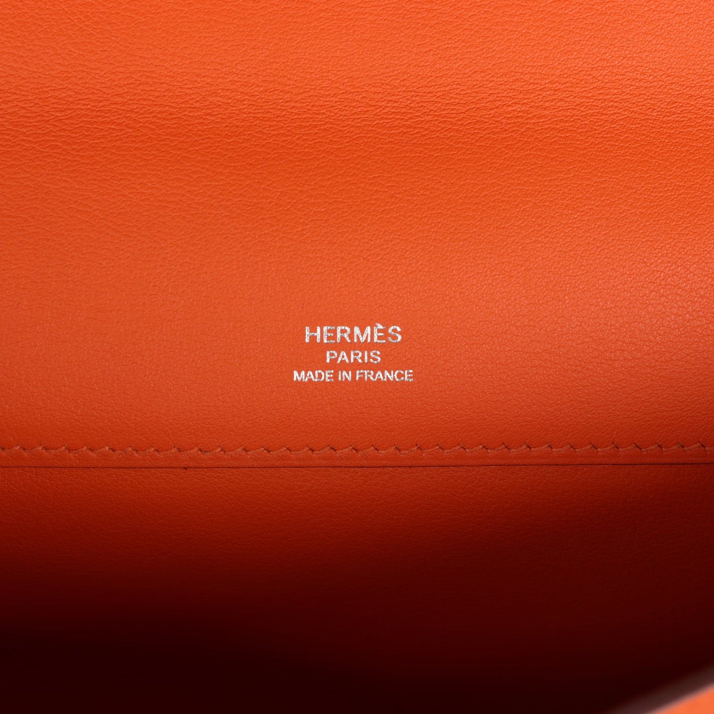 Hermes Kelly Cut Orange Swift Palladium Hardware