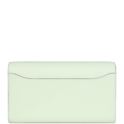 Pre-owned Hermes Constance Wallet To Go Vert Fizz Epsom Palladium Hardware