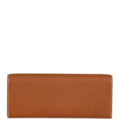 Hermes Chaine d' Ancre Wallet to Go Gold Epsom Palladium Hardware