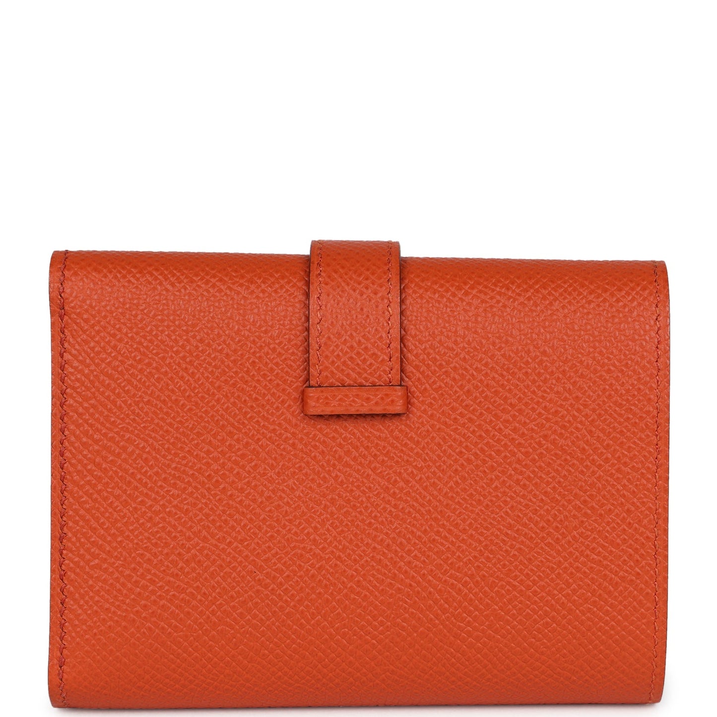 Hermes Bearn Combine Compact Wallet Terre Battue Epsom Gold Hardware