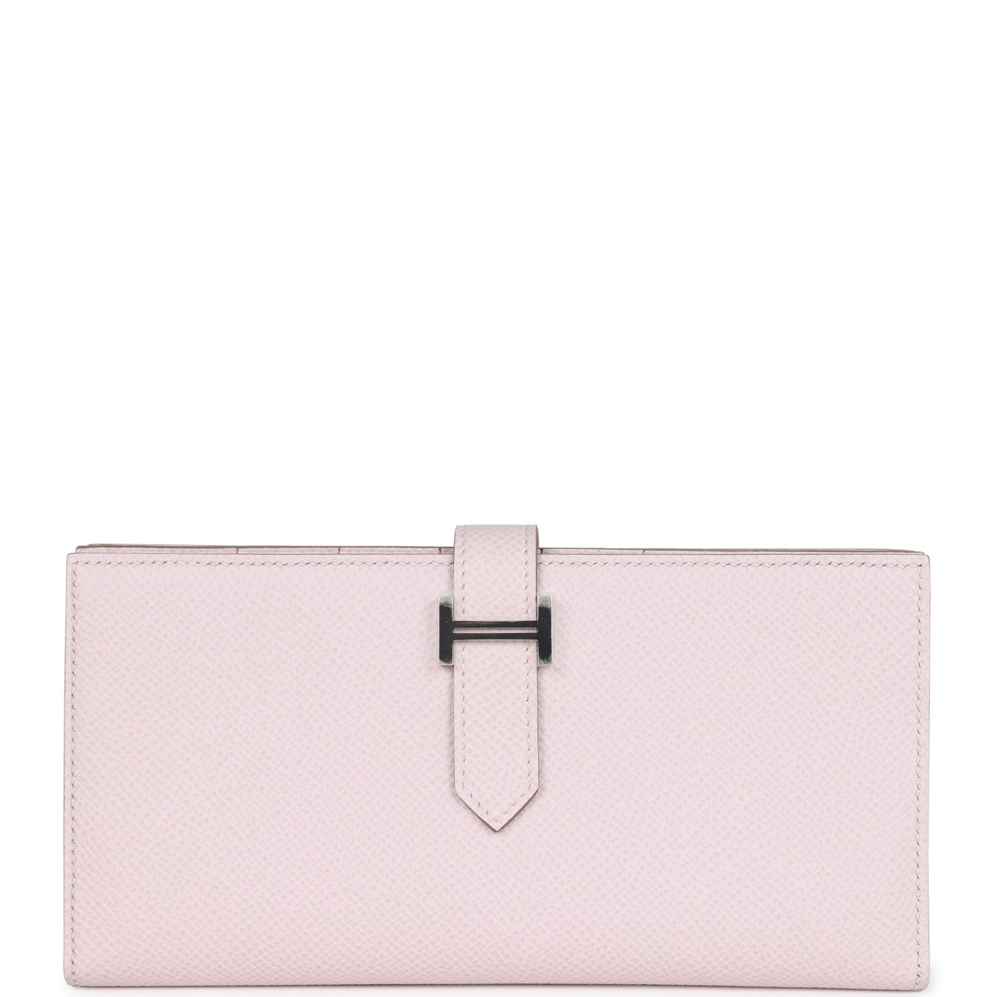 Hermes Bearn Gusset Long Wallet Mauve Pale Epsom Palladium Hardware