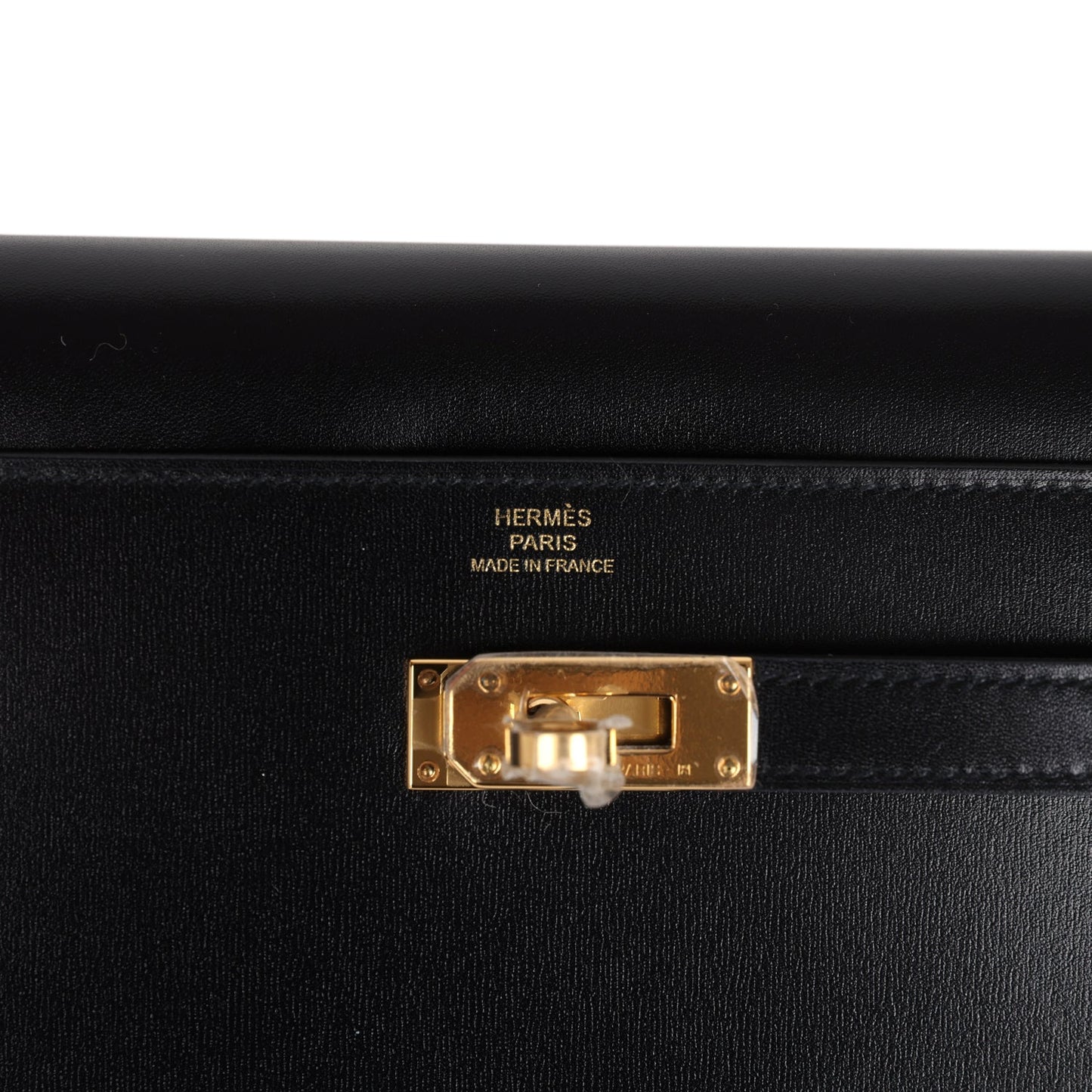 Hermes Kelly Wallet To Go Black Box Gold Hardware