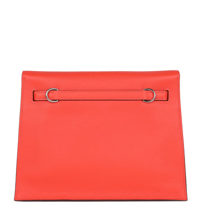 Hermes Kelly Danse Orange Field Evercolor Palladium Hardware
