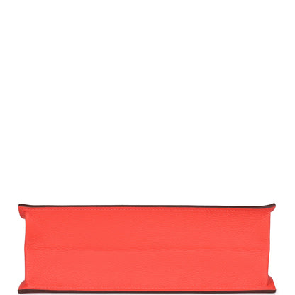 Hermes Kelly Danse Orange Field Evercolor Palladium Hardware