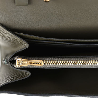 Hermes Constance Wallet To Go Vert De Gris Epsom Gold Hardware