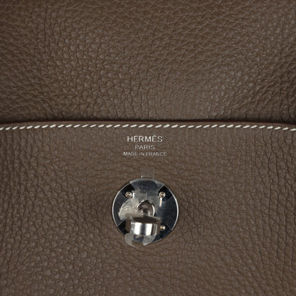Hermes Lindy 26 Etoupe Clemence Palladium Hardware