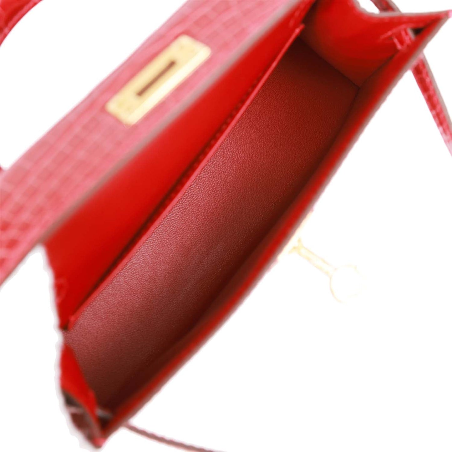 Hermes Kelly 20 Sellier Braise Shiny Alligator Gold Hardware