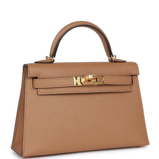 Hermes Kelly 20 Sellier Chai Epsom Gold Hardware for