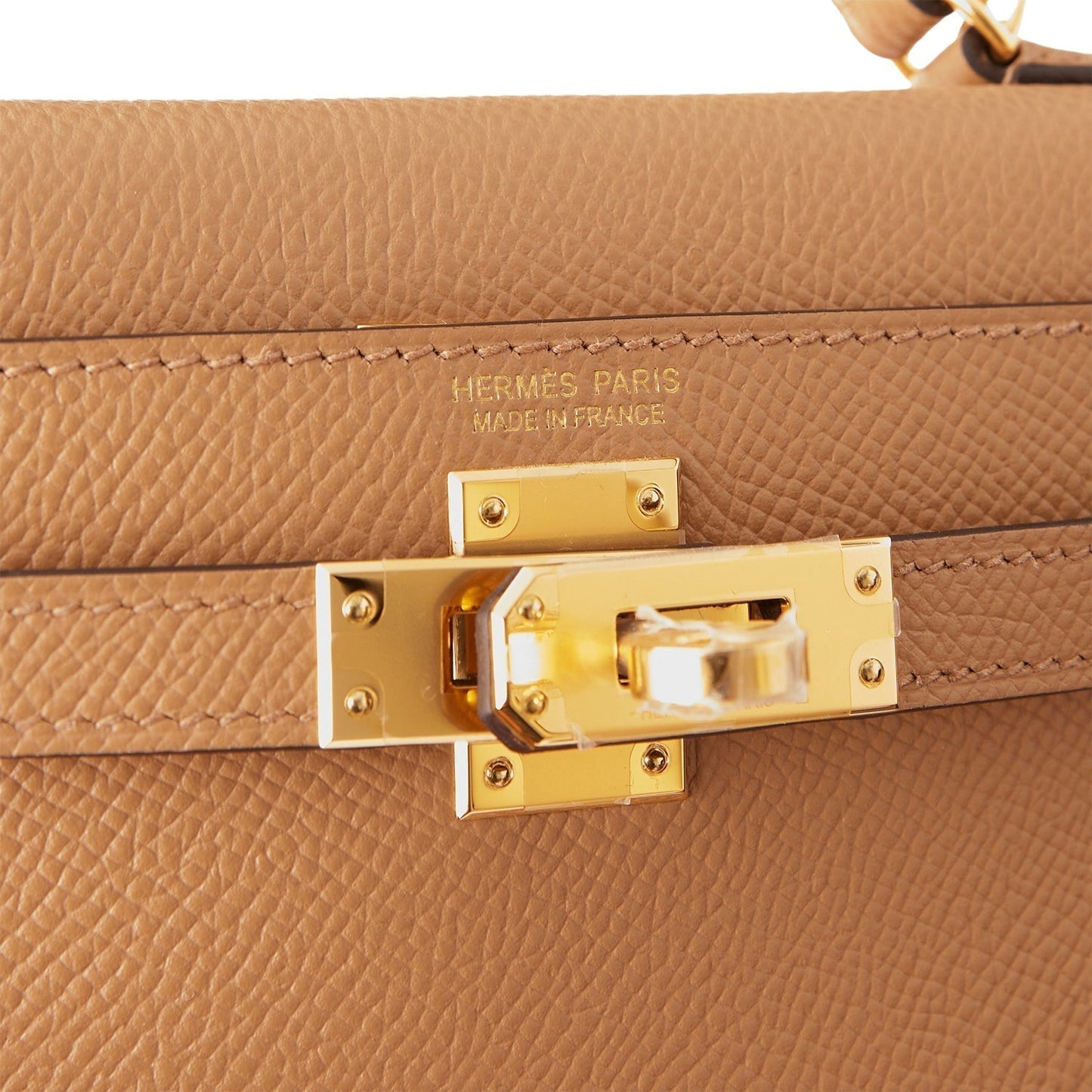 Hermes Kelly 20 Sellier Chai Epsom Gold Hardware