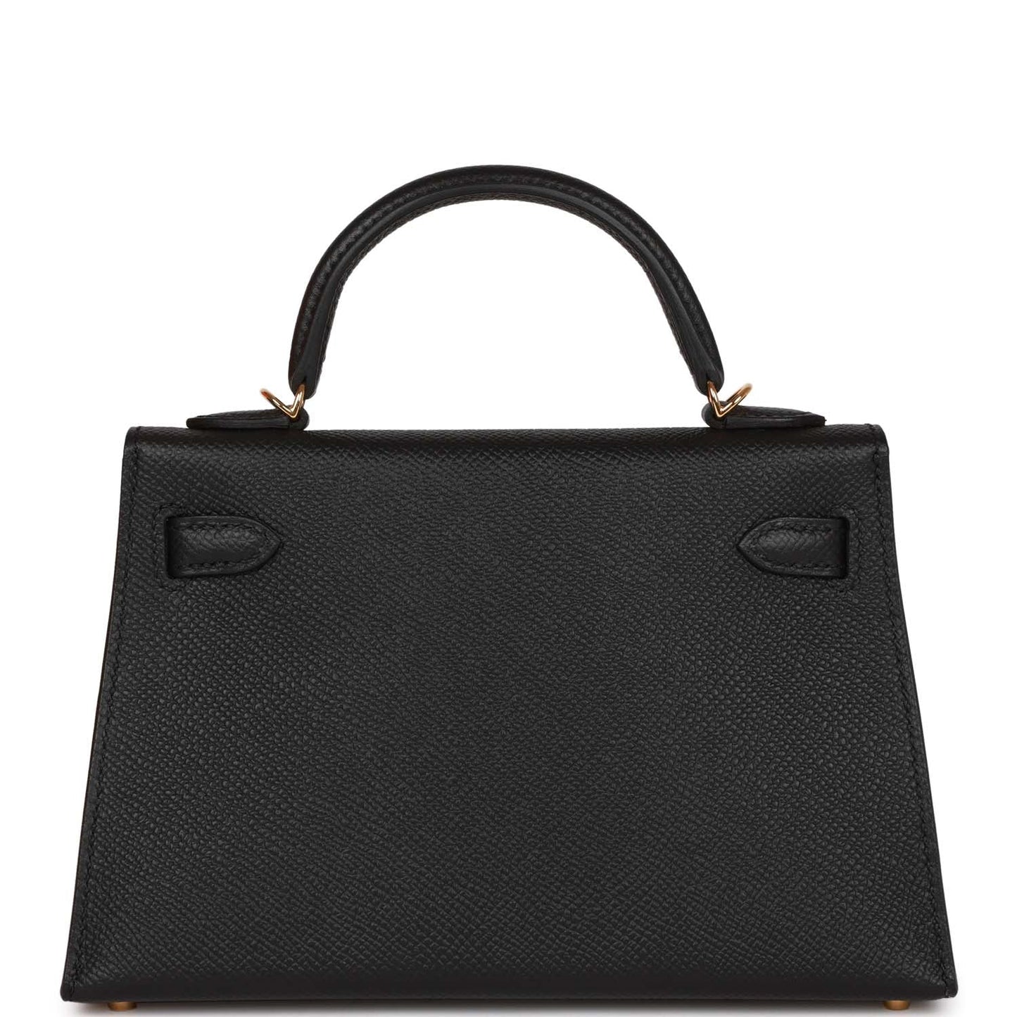 Hermes Kelly 20 Sellier Black Epsom Gold Hardware