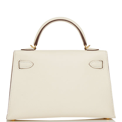 Hermes Kelly 20 Sellier Nata Epsom Gold Hardware