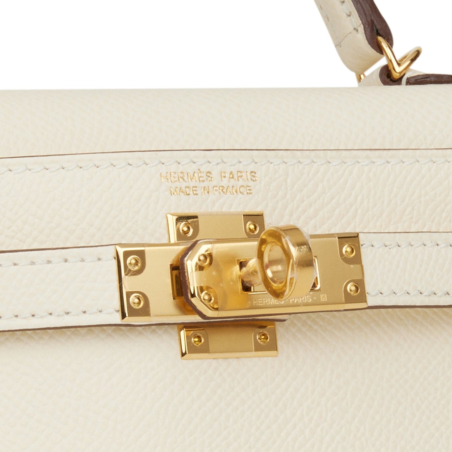 Hermes Kelly 20 Sellier Nata Epsom Gold Hardware