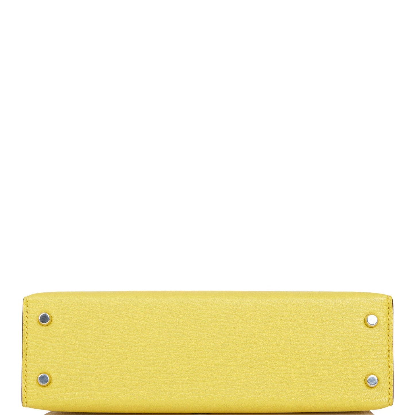 Hermes Kelly Sellier 20 Jaune de Naples Verso Chèvre Palladium Hardware