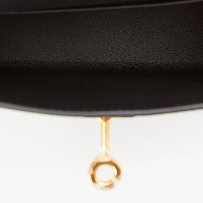 Hermes Kelly 20 Sellier Black Epsom Gold Hardware
