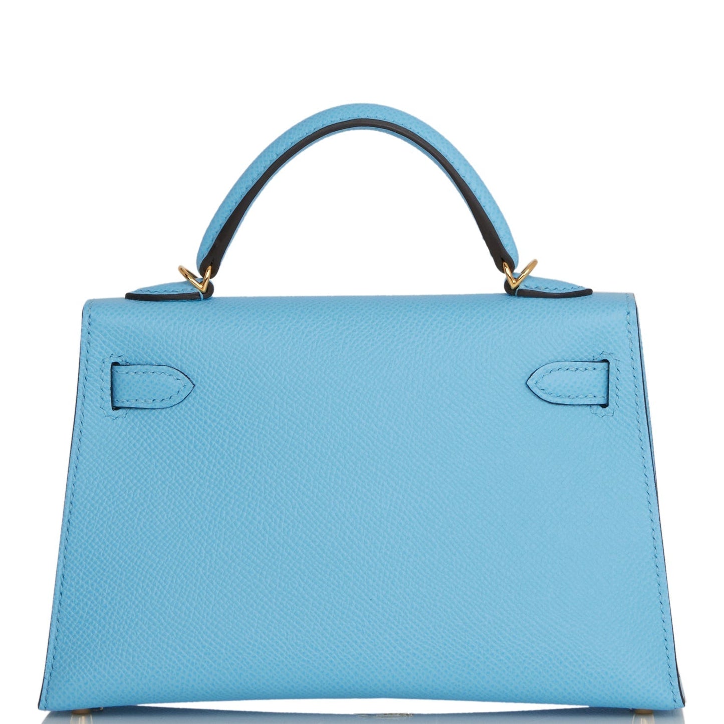 Hermes Kelly 20 Sellier Celeste Epsom Gold Hardware