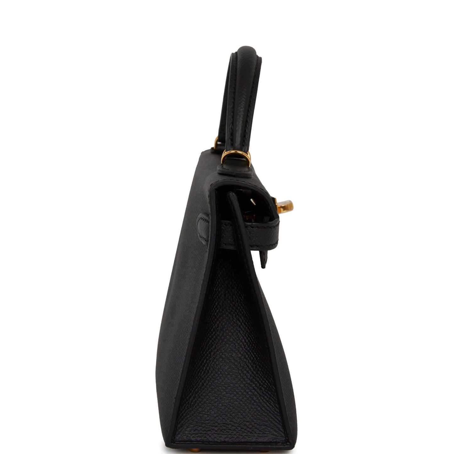 Hermes Kelly 20 Sellier Black Epsom Gold Hardware