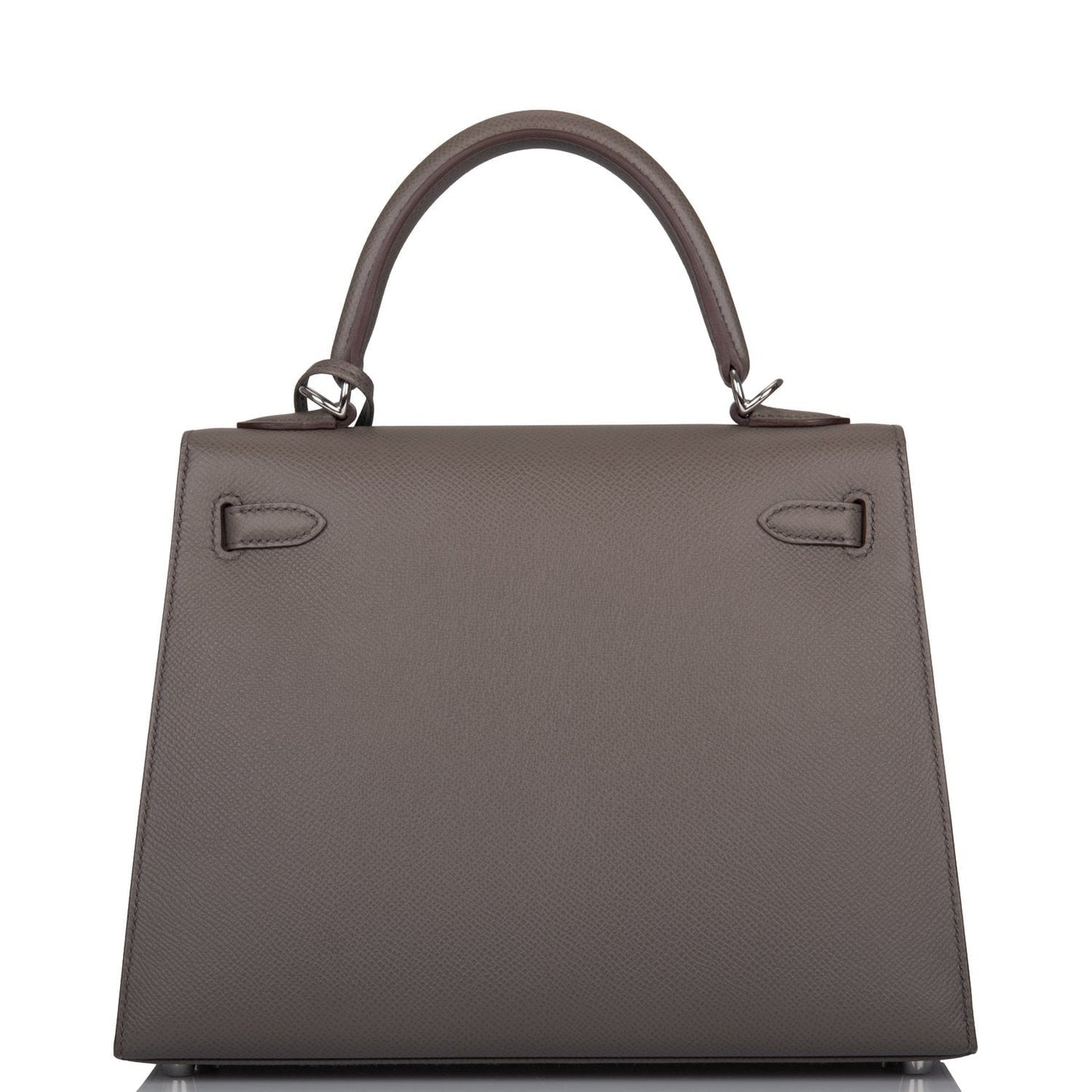 Hermes Kelly 25 Sellier Etain Epsom Palladium Hardware