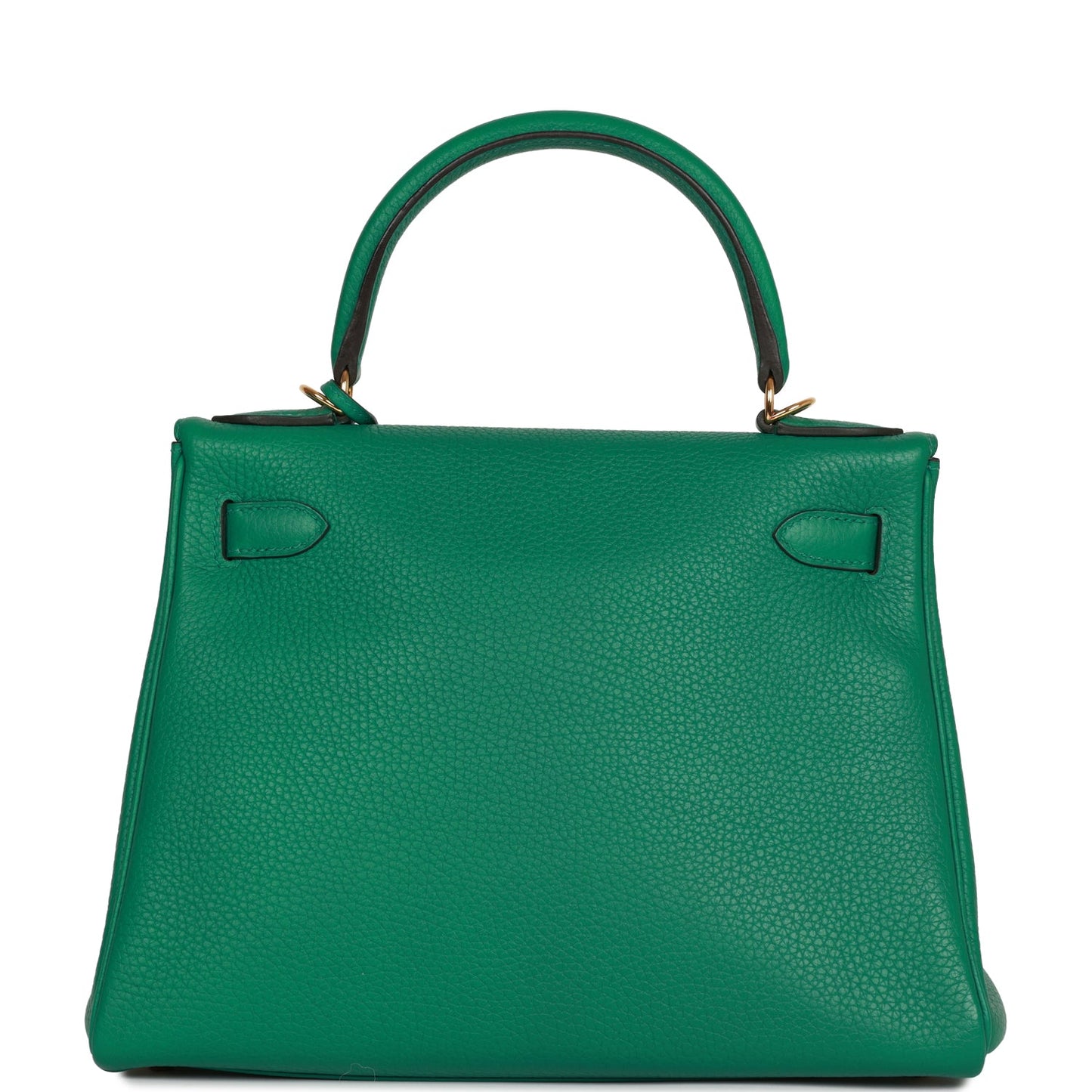 Pre-owned Hermes Kelly Retourne 28 Vert Vertigo Clemence Gold Hardware