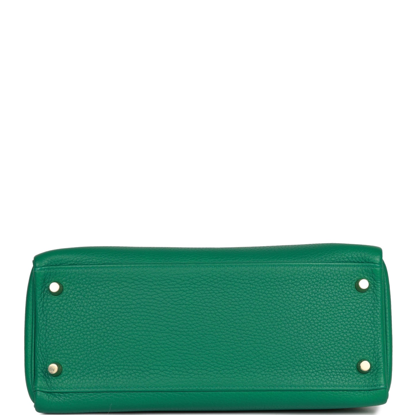 Pre-owned Hermes Kelly Retourne 28 Vert Vertigo Clemence Gold Hardware
