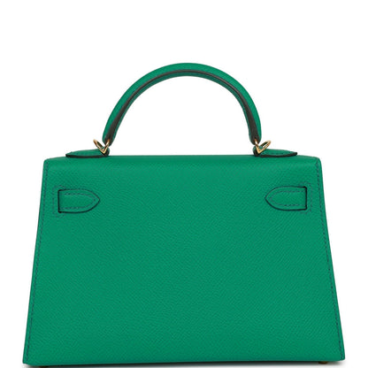 Hermes Kelly 20 Sellier Vert Jade Epsom Gold Hardware