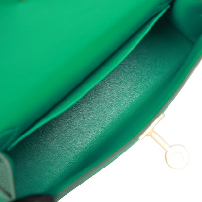 Hermes Kelly 20 Sellier Vert Jade Epsom Gold Hardware