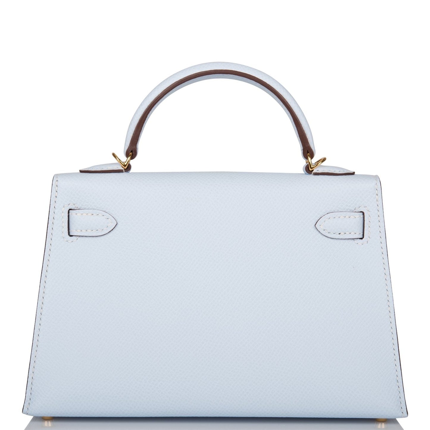 Hermes Kelly 20 Sellier Bleu Brume Epsom Gold Hardware