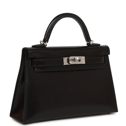 Hermes Kelly 20 Sellier Black Box Palladium Hardware