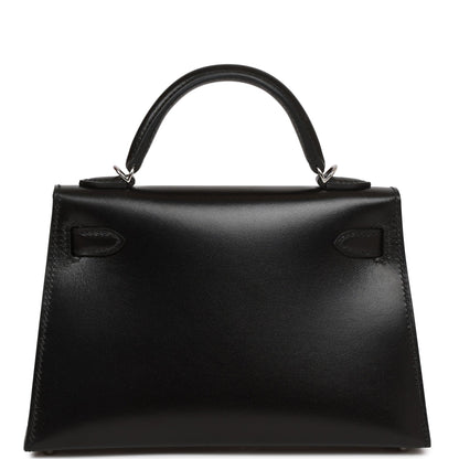 Hermes Kelly 20 Sellier Black Box Palladium Hardware