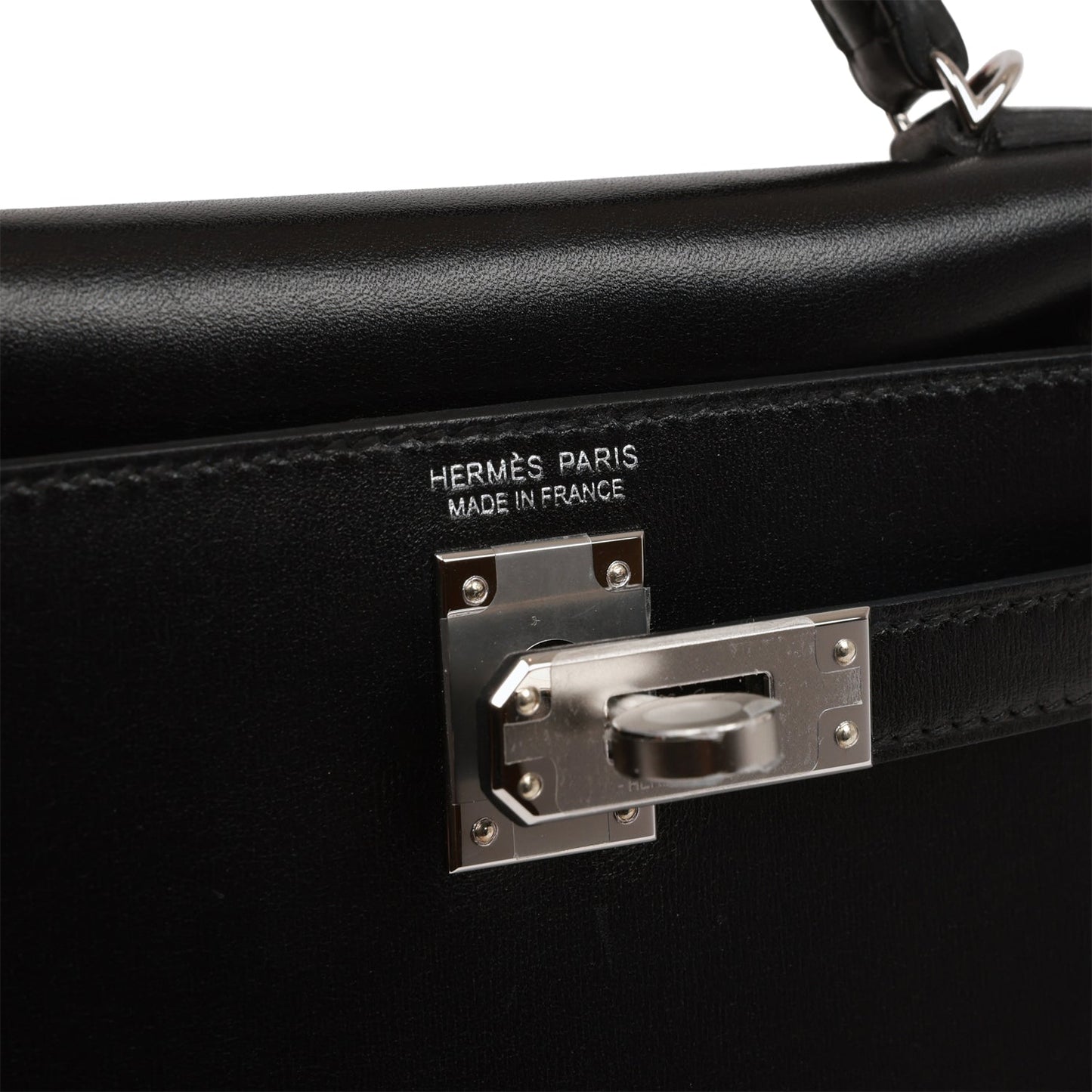 Hermes Kelly 20 Sellier Black Box Palladium Hardware