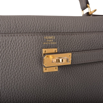 Hermes Kelly 25 Retourne Etain Togo Gold Hardware - Deposit 2 for Zl