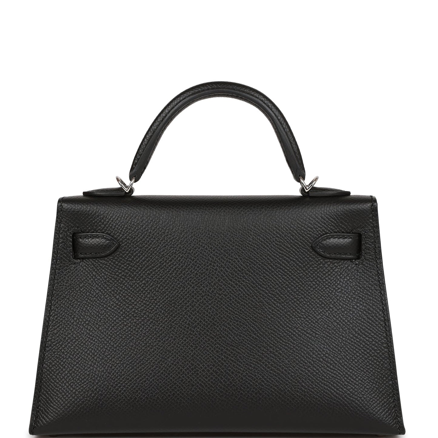 Hermes Kelly 20  Sellier Black Epsom Palladium Hardware