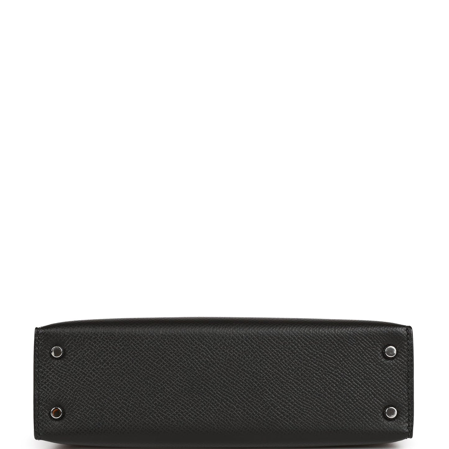 Hermes Kelly 20  Sellier Black Epsom Palladium Hardware