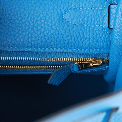 Hermes Kelly 32 Retourne Mykonos Clemence Gold Hardware