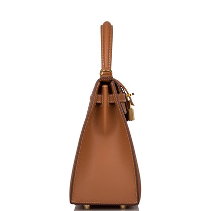 Hermes Kelly 25 Sellier Gold Epsom Gold Hardware