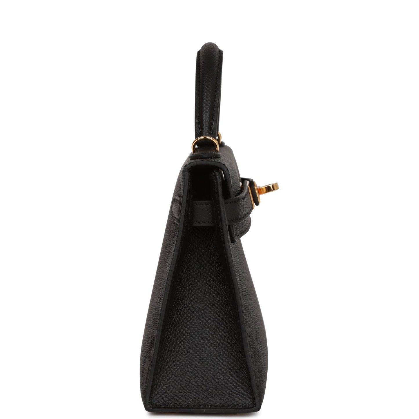 Hermes Kelly 20 Sellier Black Epsom Gold Hardware