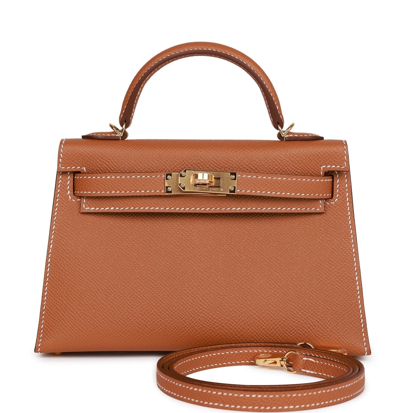 Hermes Kelly 20 Sellier Gold Epsom Gold Hardware