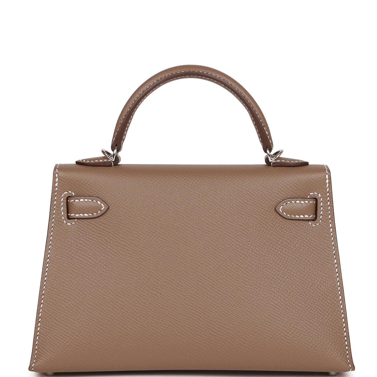 Hermes Kelly 20 Sellier Etoupe Epsom Palladium Hardware