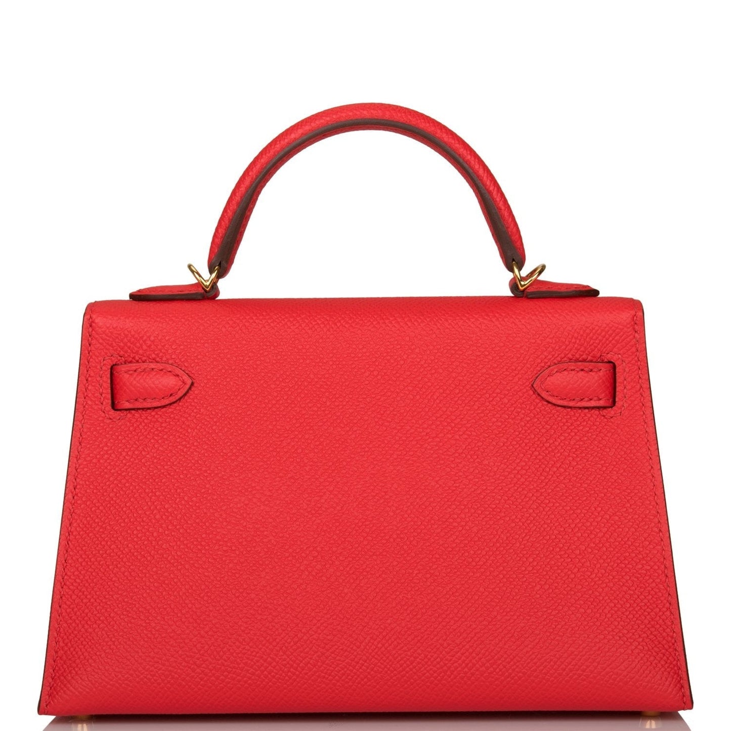 Hermes Kelly 20 Sellier Rouge de Coeur Epsom Gold Hardware