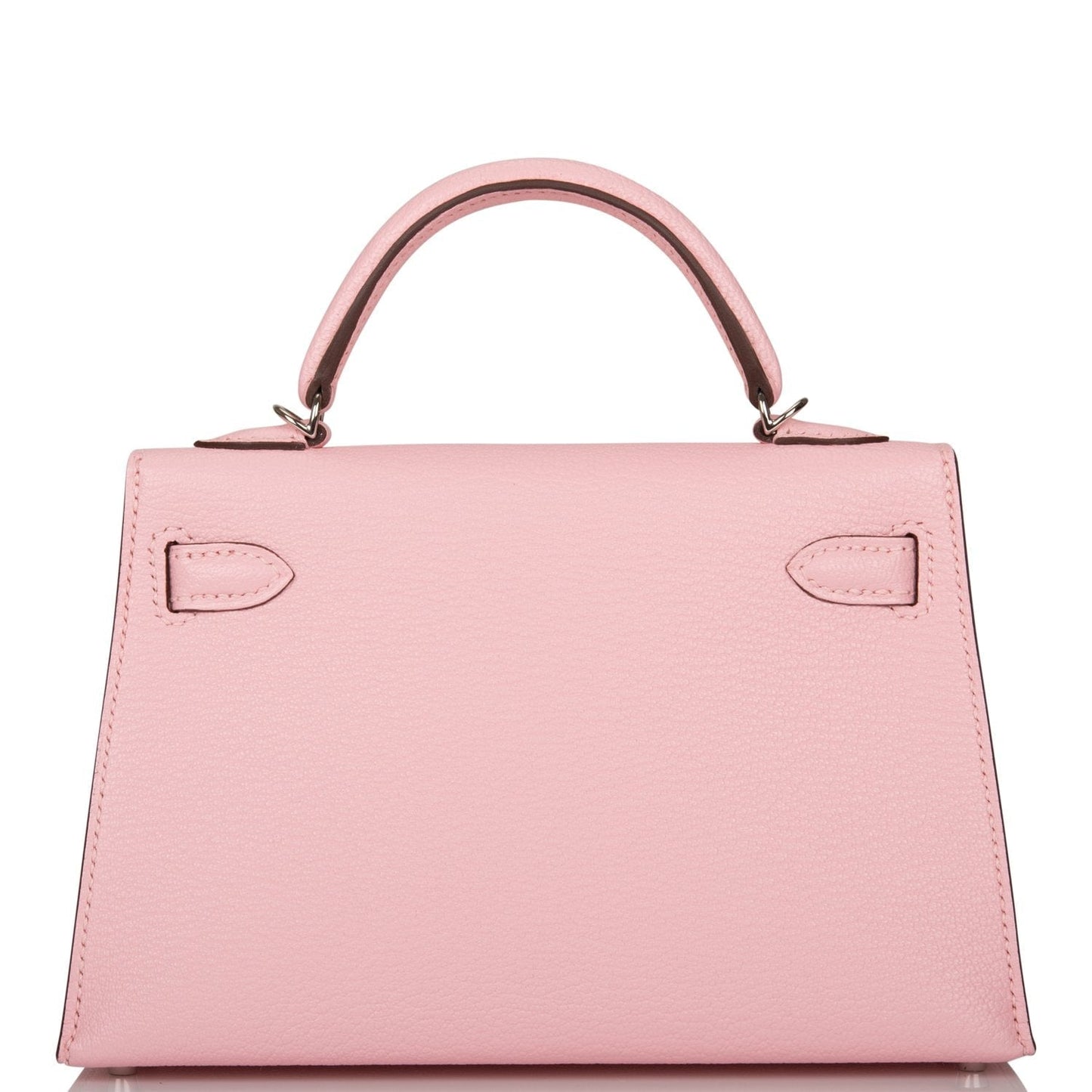 Hermes Kelly 20 Sellier Rose Sakura Chevre Palladium Hardware