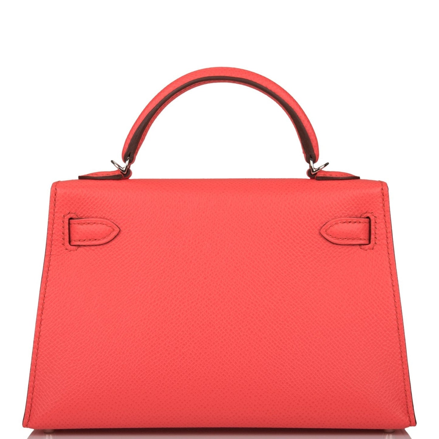 Hermes Kelly 20 Sellier Rose Texas Epsom Palladium Hardware