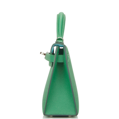 Hermes Kelly 20 Sellier Cactus Verso Epsom Palladium Hardware