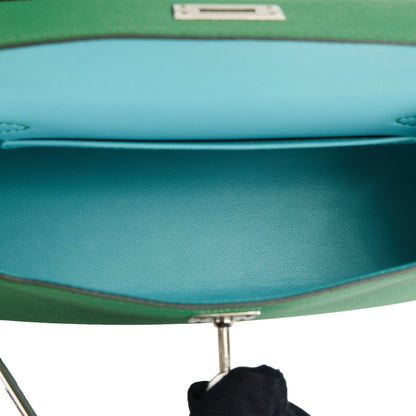 Hermes Kelly 20 Sellier Cactus Verso Epsom Palladium Hardware