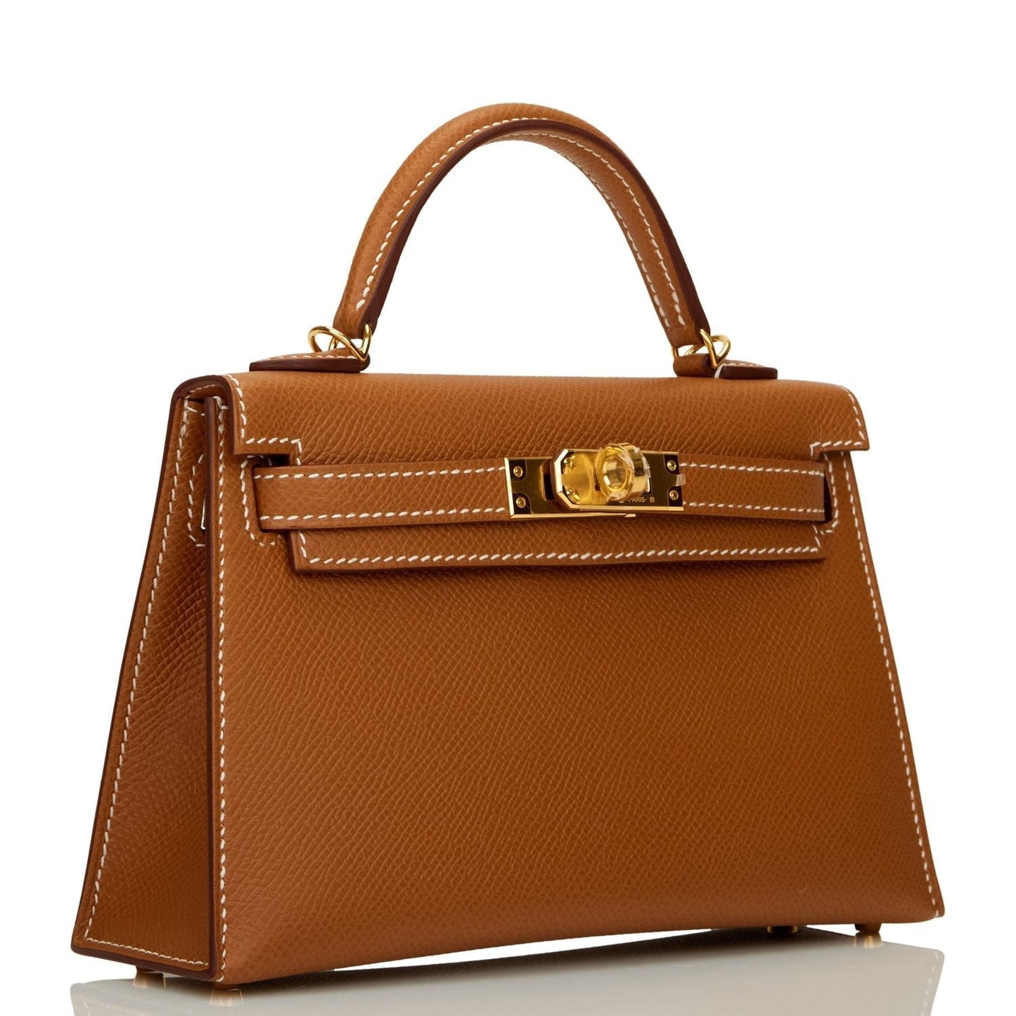 Hermes Kelly 20 Sellier Gold Epsom Gold Hardware