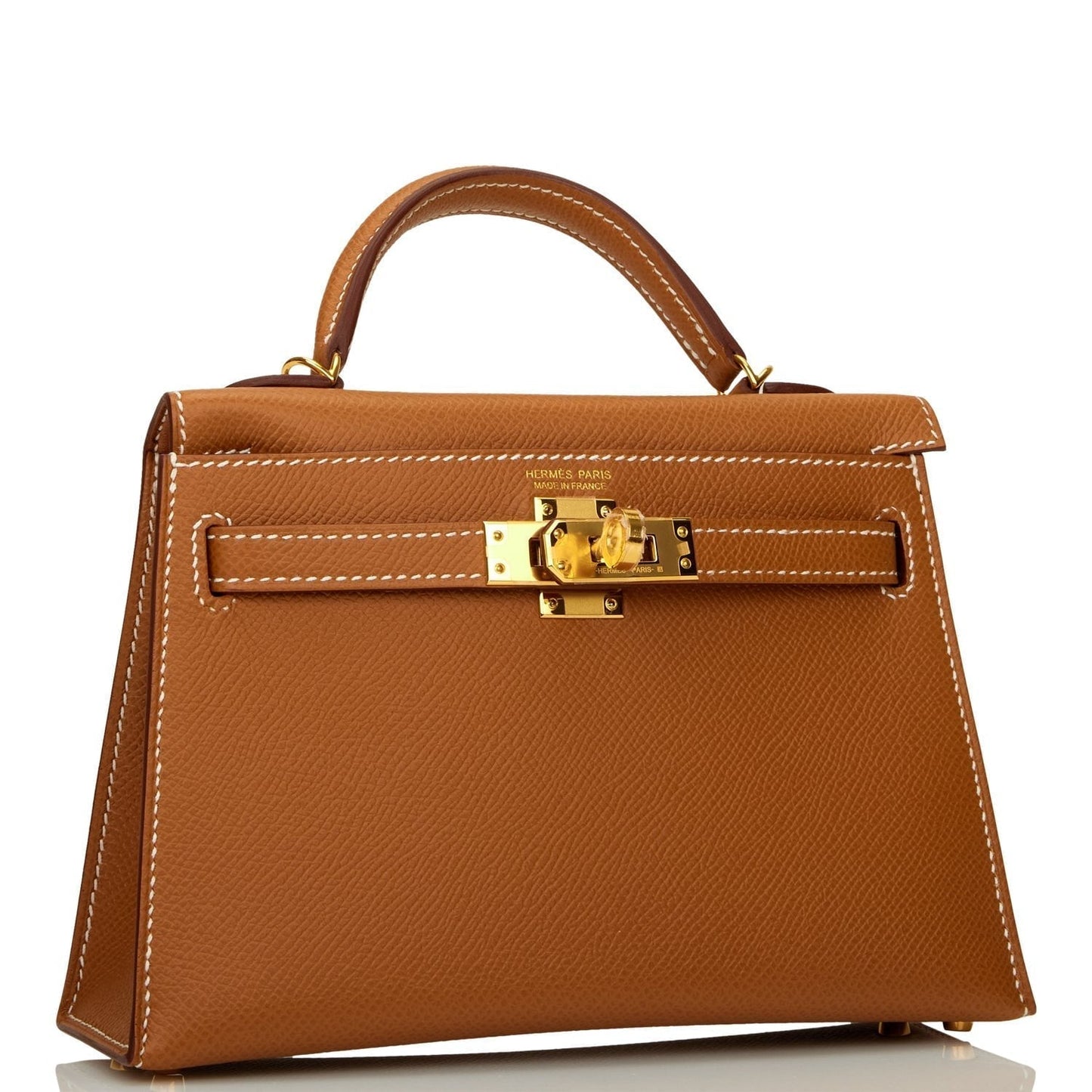 Hermes Kelly 20 Sellier Gold Epsom Gold Hardware