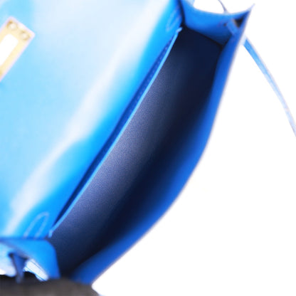 Hermes Kelly 20 Sellier Bleu Royal Matte Alligator Gold Hardware