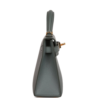 Hermes Kelly 20 Sellier Vert Amande Epsom Gold Hardware