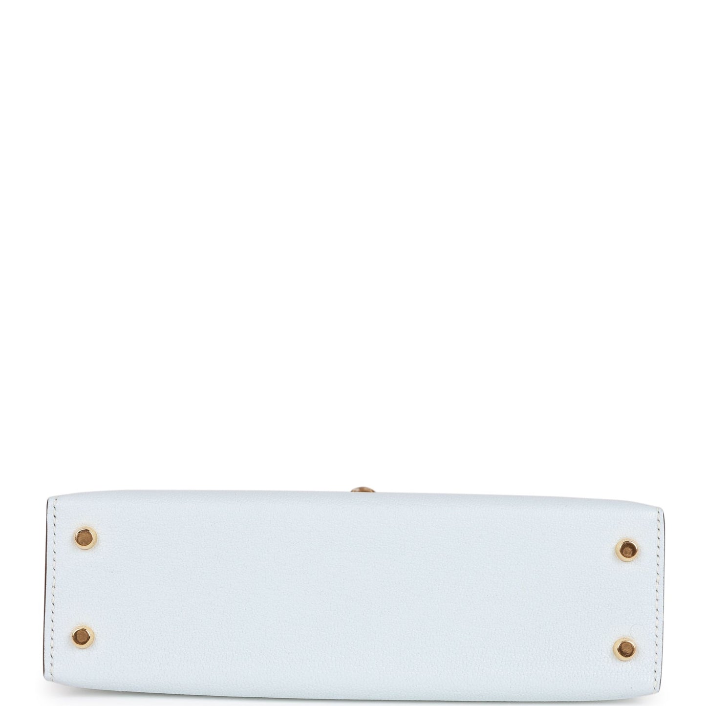 Hermes Kelly 20 Sellier Bleu Brume Chevre Gold Hardware